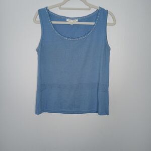 St. John blue tank top size medium
